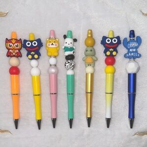 7 piece set- Colorful Character Pen Set for Kids